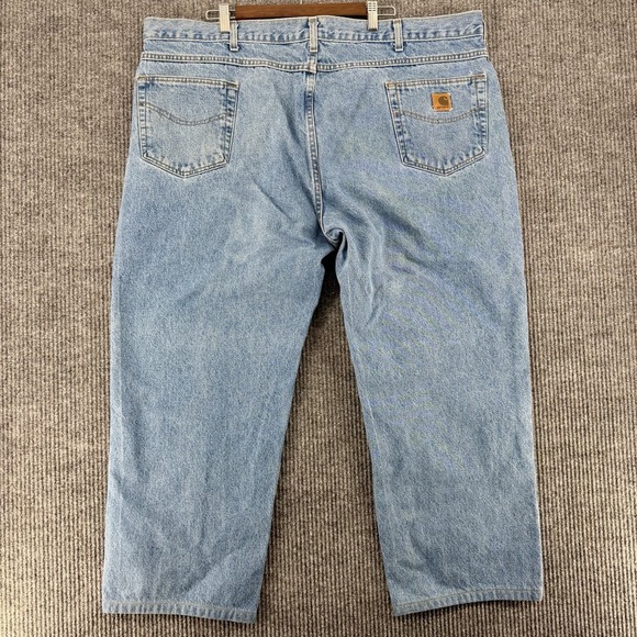 Carhartt Other - Carhartt Jeans Mens 48x30 Loose Fit Workwear Denim‎ Carpenter Light Wash
